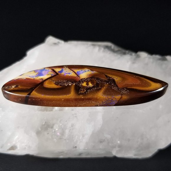 Large Australian Yowah Opal * 51.87 x 15.92 x 7.41mm * Long sleek boulder opal - Picture 4 of 11